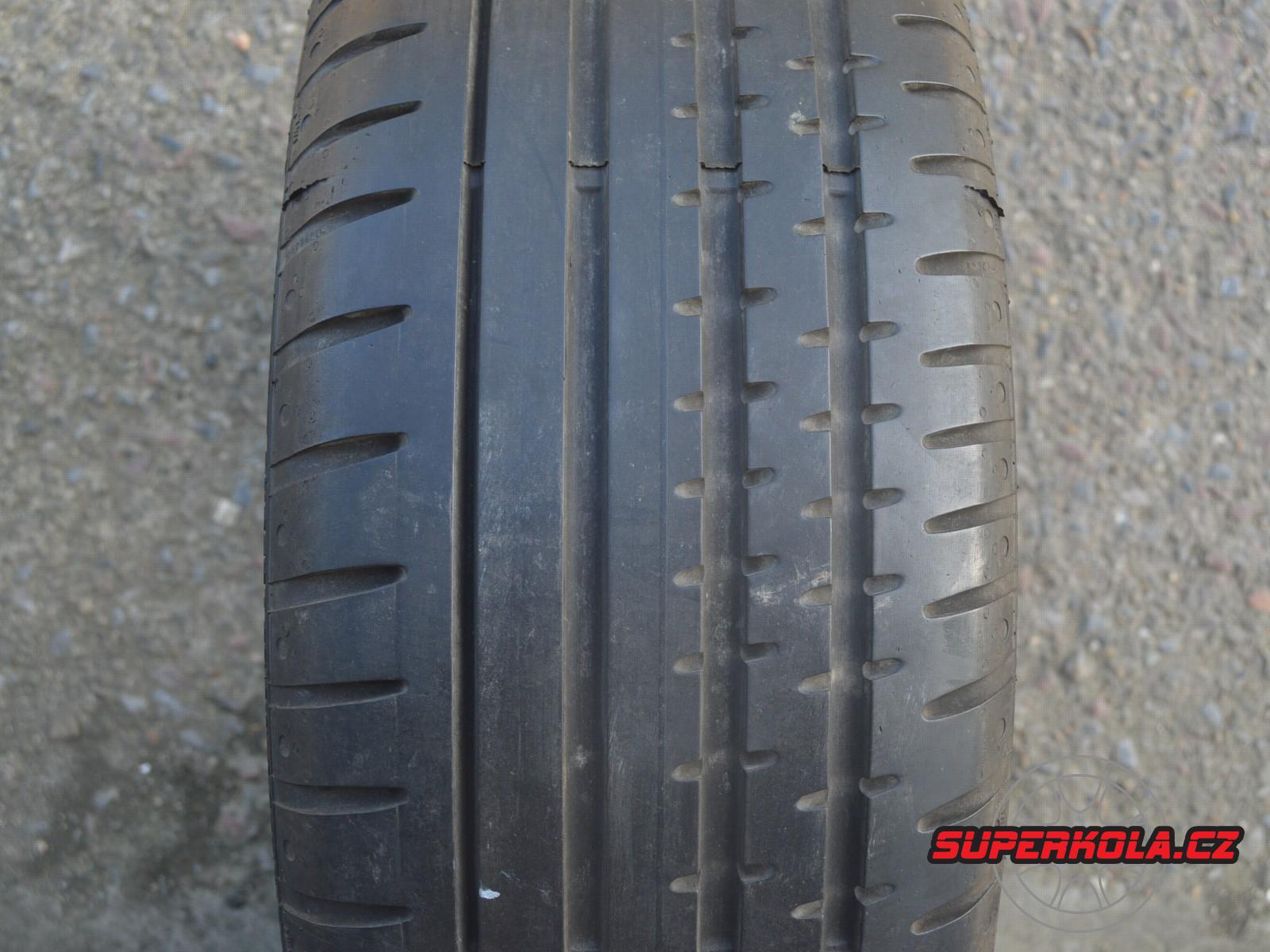 225/45/17 91W Continental SportContact 2 RFT, použitý letní pár